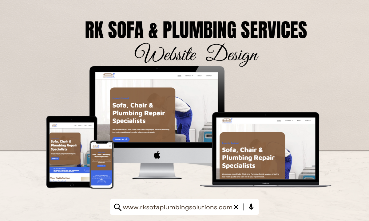 RK Sofa & Plumbing Services Website Design