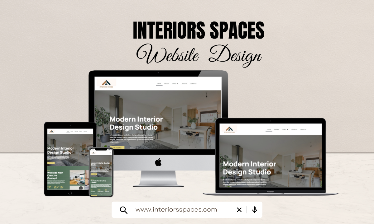 Interiors Spaces Website Design