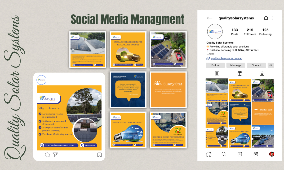 Quality Solar Systems Social Media Management
