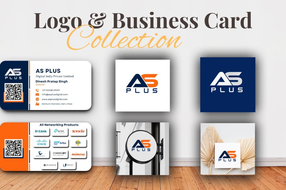 AS Plus Logo & Business Card Design