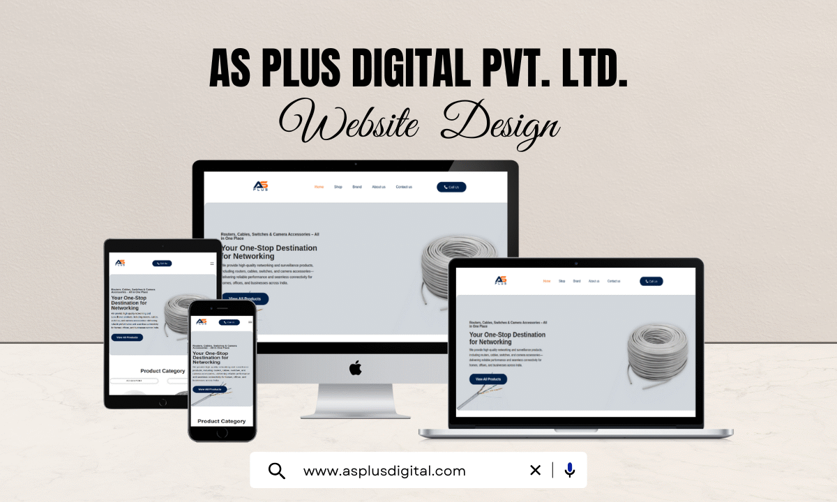 AS Plus Digital Pvt. Ltd. Website Design