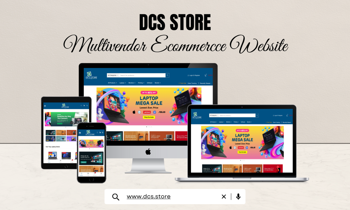 DCS Store Multiuser Ecommerce Website Design
